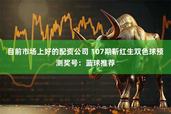 目前市场上好的配资公司 107期靳红生双色球预测奖号：蓝球推荐
